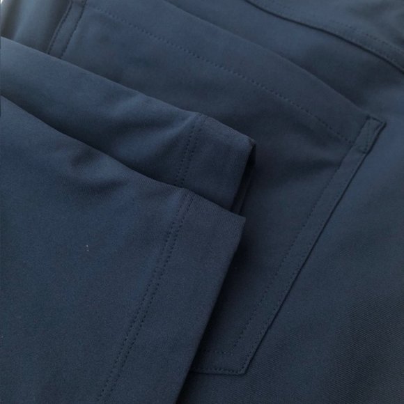 NEW Lululemon ABC Skinny-Fit 5 Pocket Pant 30"L Warpstreme, True navy - 35"x 30" - Picture 6 of 13